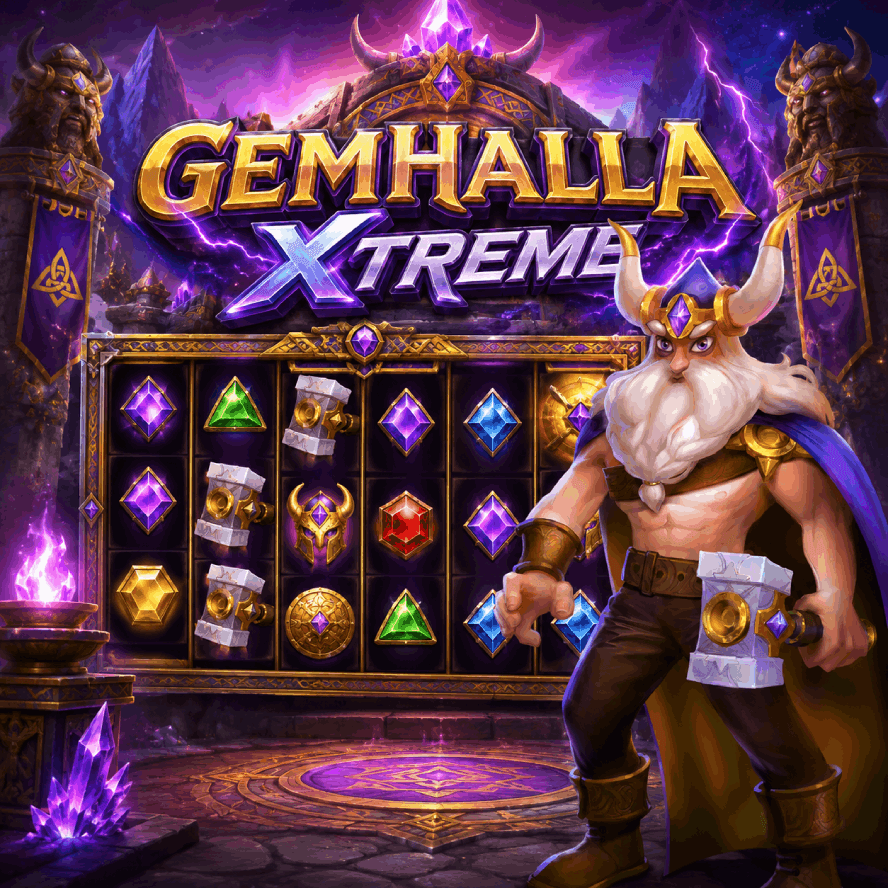 Gemhalla Xtreme - Gem-filled aurora slot game